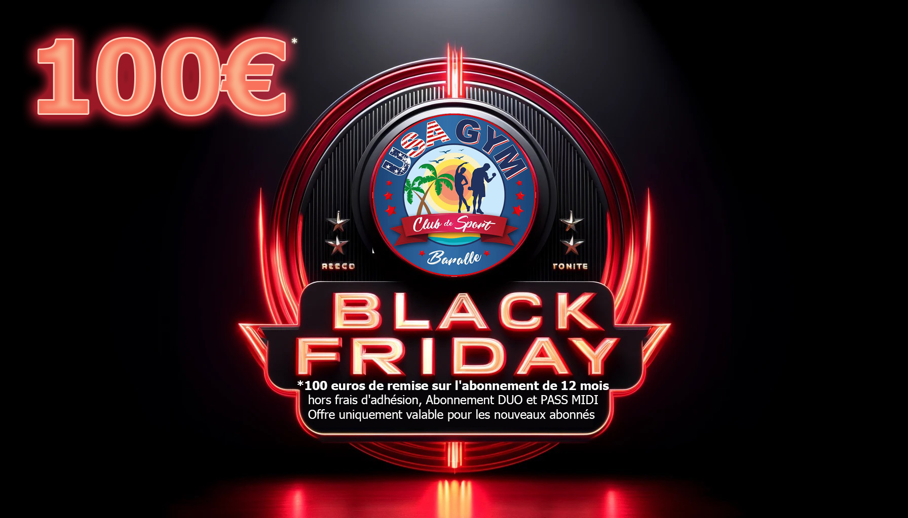 Offre Black Friday : 100 euros d'économies chez USA-Gym